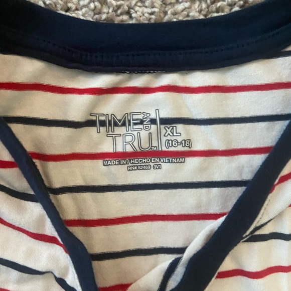 Red white and blue striped dress XL - Picture 2 of 2